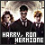 Harry Potter Series: Hermione Granger, Ron Weasley & Harry Potter