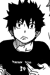 When he was in Kyoto. He forgot to comb his hair.