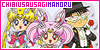 Sailor Chibi Moon/Chibi Usa, Sailor Moon/Tsukino Usagi & Tuxedo Kamen/Chiba Mamoru
