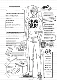 Umemiya's profile from the manga (volume 2)